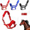 Thickened Soft Padded Adjustable Bridle with Comfortable Soft Fleece and Foam Padding  Blue  Large 2