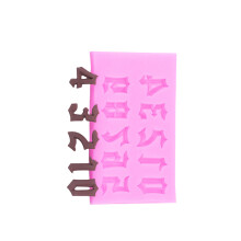 Buchstaben/Zahlen-Silikon-Kerzenformen,-Nummer