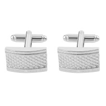 1 Pair Simple Stripes Cufflinks Metal Carved Cuff Link-B1318 2