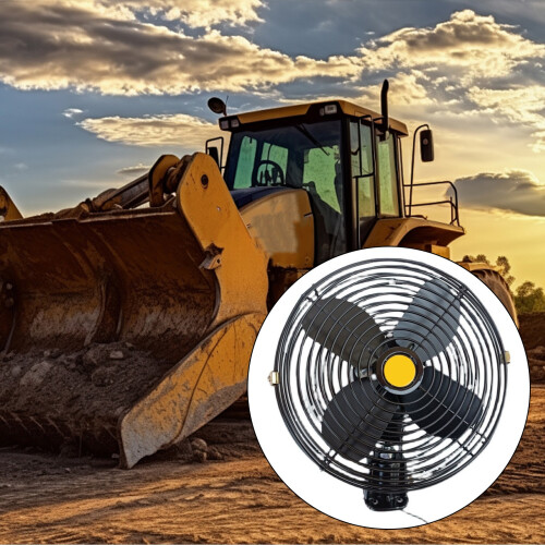 Black Cooling Fan with Noise Reduction Technology for Car-24V 1