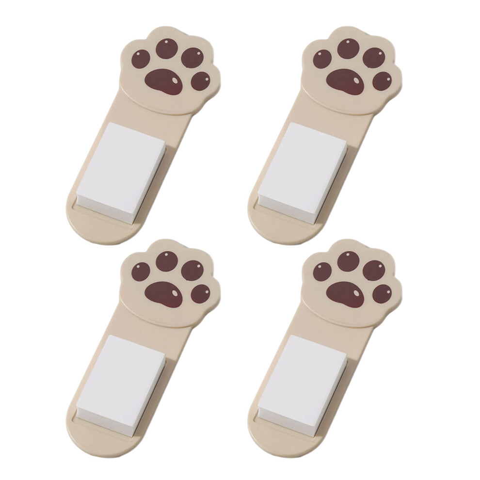 4 Pieces Cartoon Cats Paws Toilet Seat Handle Lifter-Coffee