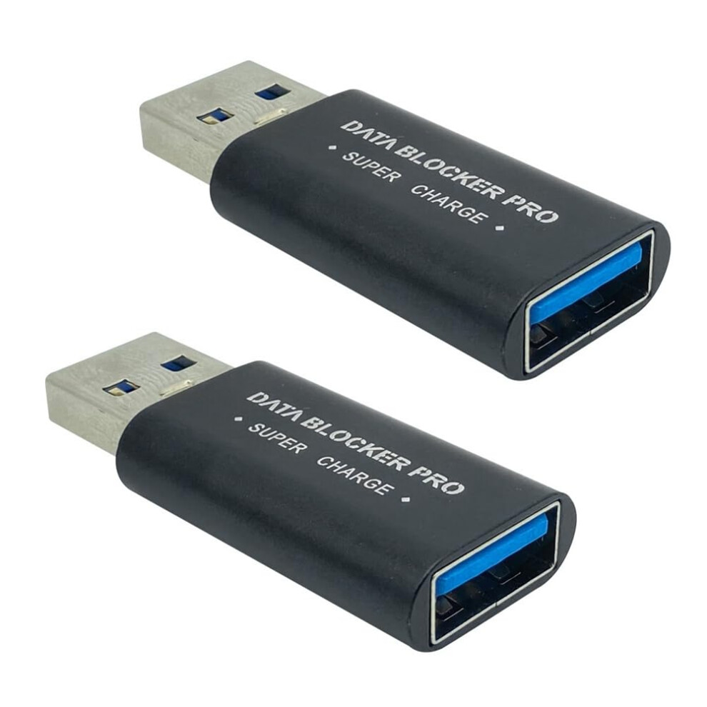 Usb Data Blocker 2Pack Usba, Juice Jacking Protection, Safe Quick Charge, Data Theft Prevention 9347817112955