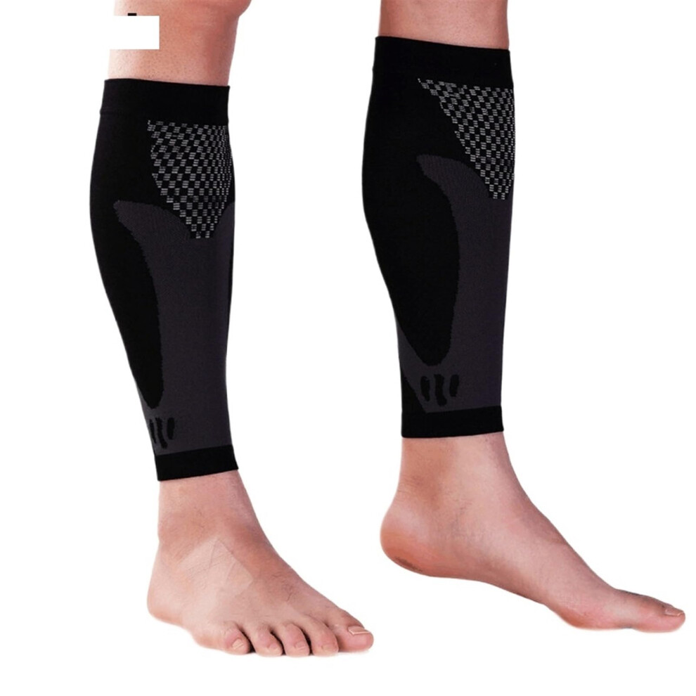 Black Calf Stockings 1 Pair Compression Socks For Legs, Calf Support, Fitness, Running, Xl