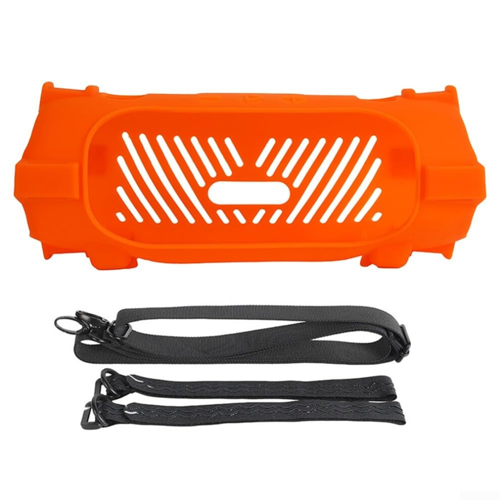 Protective Silicone Cover For Jbl Charge 6 Speaker Lightweight, Easy Clean, Silicone Case Orange 9412369096555