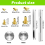 Transform Your Creations, Multi-Purpose Metal Rivets, Easy Operation, Setting Tools For Leather Craft Repairs, Decoration, 300 Sets 2