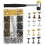 Transform Your Creations, Multi-Purpose Metal Rivets, Easy Operation, Setting Tools For Leather Craft Repairs, Decoration, 300 Sets 1