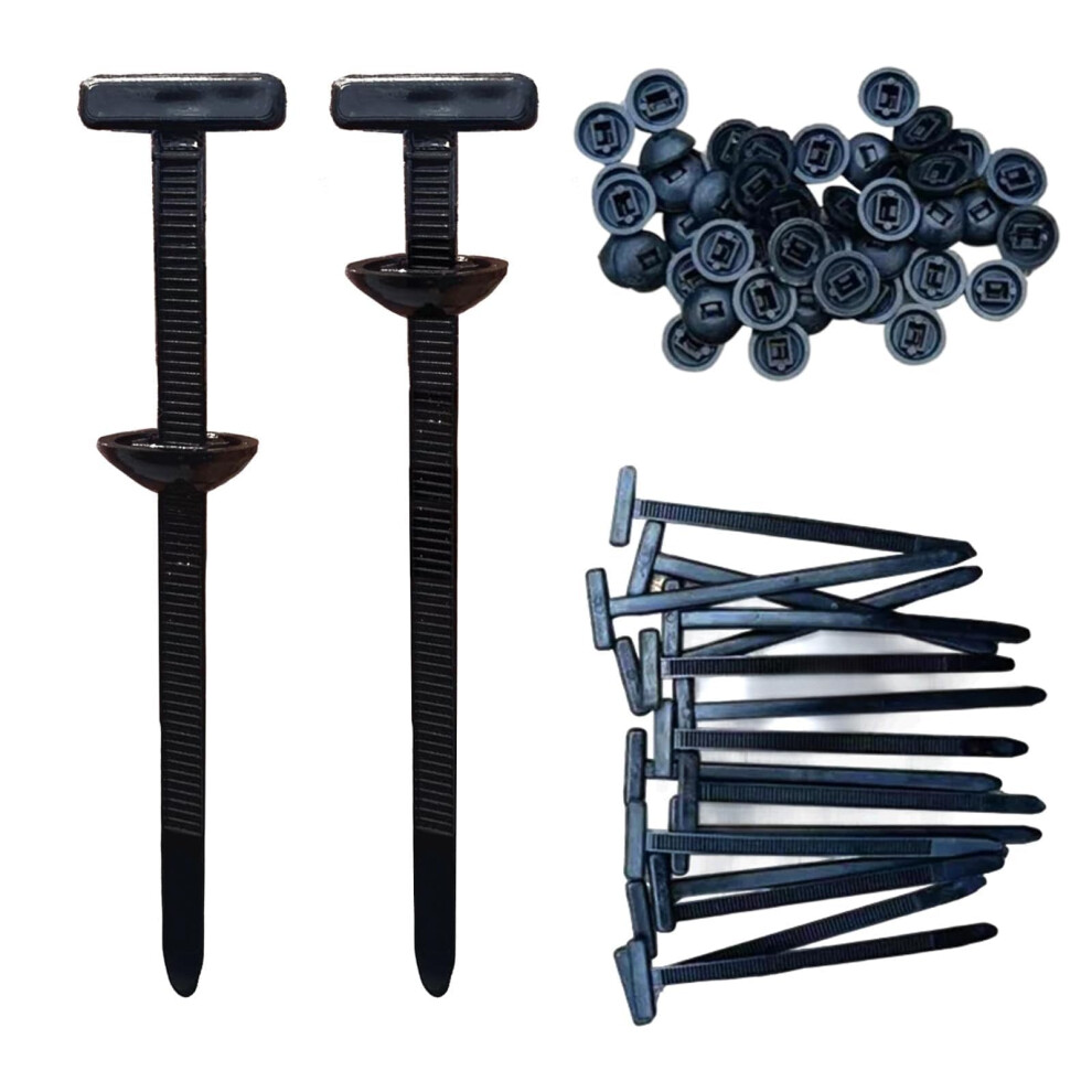 Nylon Universal Cable Tie Buckle Onebutton Fastening, Robust Selflocking Zip Ties (50 Pieces) 9426802285574