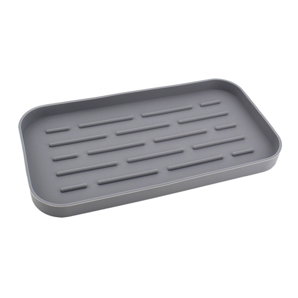 Kitchen Bath Organizer For Sink, Waterproof Food Grade Silicone Multipurpose Sink Caddy Non-Slip Durable For Dishware Toiletry Storage 9148971007732