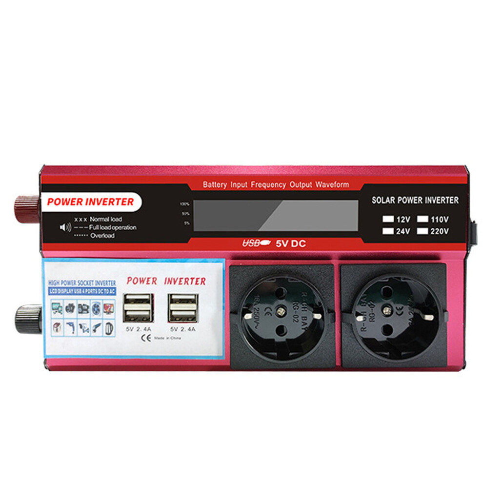 Efficient Power Conversion Inverter, Pure Sine Inverter With Comprehensive Protection Mechanisms Aluminum Shell For User-Friendly Design 9128293165952