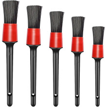 5 Different Sizes Detailing Brush Set, Wheel Tire Brush, Dashboard Interior Cleaning, Leather Care