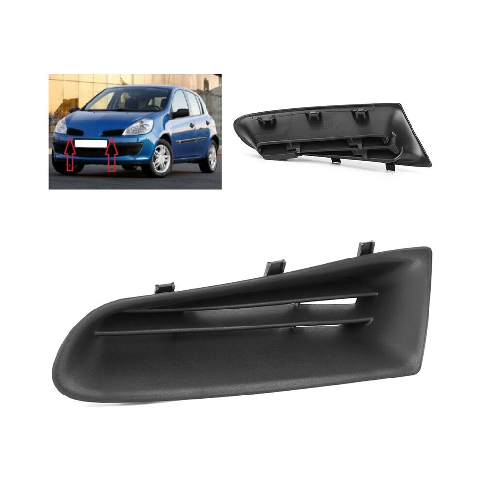Replacement Front Bumper, Open Vent Grilles For Renault Clio Mk3 2005-2009, Intake Fog Grill Abs Material Durable Construction Impact Resistant Light 9128293337298