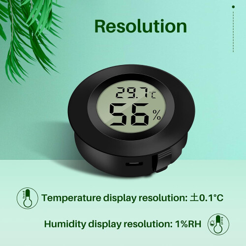 Termometro igrometro versatile per casa e ufficio, con facile commutazione tra gradi Celsius e Fahrenheit (6 pezzi) 1