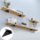 Suportes de prateleira flutuantes com design triangular sólido e resistente à ferrugem para um estilo moderno e elegante, fáceis de instalar e 5