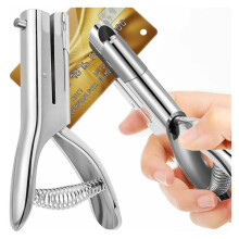 Zware perforator met minder inspanning, draagbaar ontwerp met lange steel voor diepe perforaties, legeringsperforator met papieropvangbak,