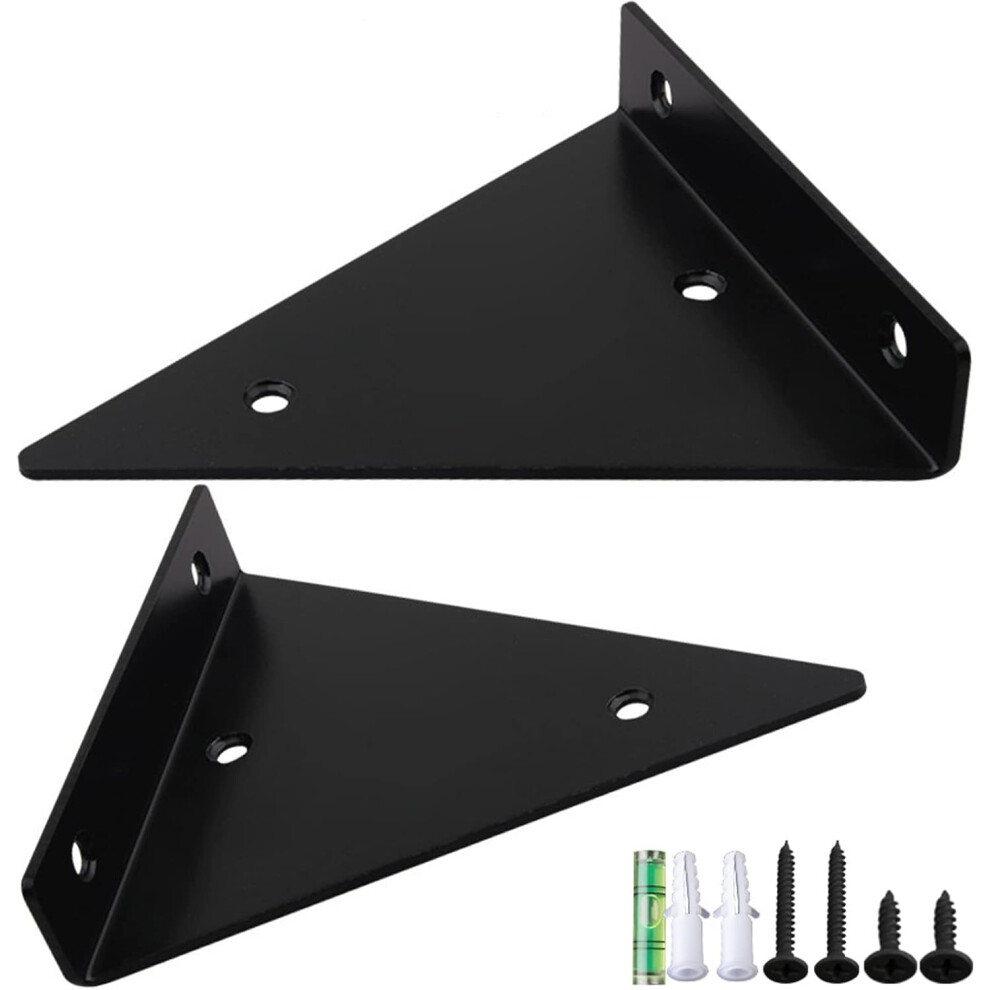Heavy Duty Shelf Bracket, Concealed Blind Shelf Support, Triangle Hidden Supports For Space-Saving Creative Shelves, Easy Installation & Wide 9004841726427
