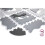 Tapis puzzle bébé MOBY SYSTEM 150x150 cm mousse EVA gris 5