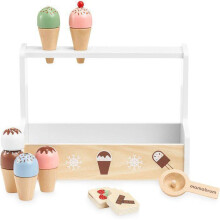 Jouet d'imitation - MAMABRUM - Marchande de Glace - 6 Boules - Bois - 3 ans et plus
