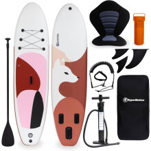 Planche SUP gonflable - HYPERMOTION - 320x81x15cm - 130kg - Pagaie réglable - Siège inclus