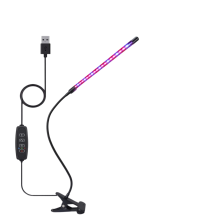 Simulador de luz solar, lâmpada de cultivo de espectro completo com iluminação multidirecional, ciclo automático liga/desliga, braço flexível,