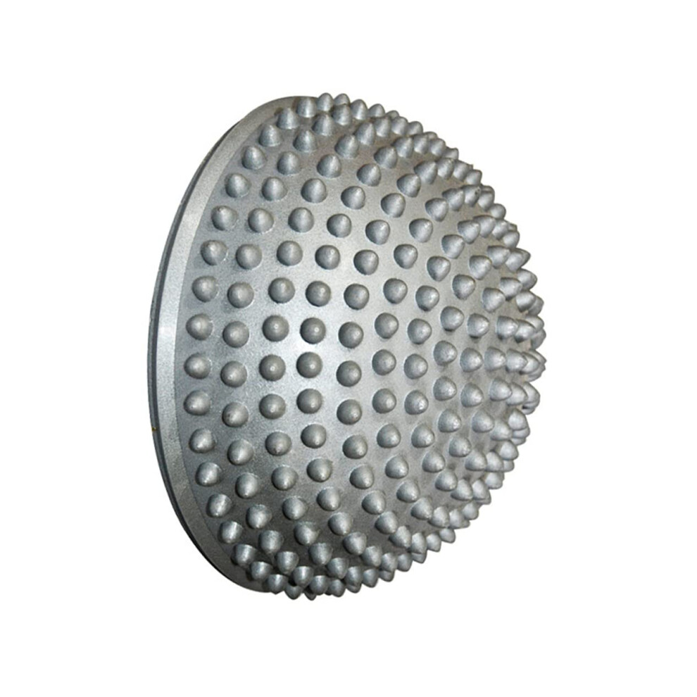 Yoga Half Circle Massage Ball Massage Tool for Body Relaxation, Office Massages, and Foot Reflexology, Silver Color for Adults