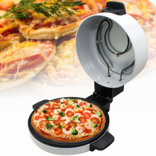 Pizza Oven Machine 2000W Electric Baking Pan, Temp, 30cm Diameter, Inner 6cm, Cover 11cm, Nonstick Coating