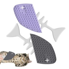 Katzenkamm, cat hair brush 2X fishbone pet grooming brush Cute cleaning comb for small and mediumsized kittens