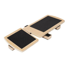 Wooden Foot Stretcher Single Leg Balance Board Anti Slip Swing Trainer For Ankle Strengthening And Stability