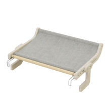 Window Sill Mount Cat Perch Indoor Cats OneStep Sliding Clamping Cat Hammock No Suction Cups Bed For Windowsill Bedside