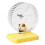Hamster running wheel, silent doublelayer wheel, nonsqueaky yellow 1