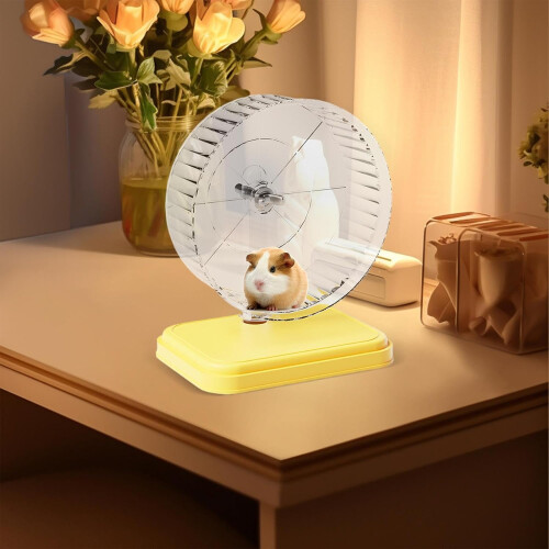 Hamster running wheel, silent doublelayer wheel, nonsqueaky yellow 2