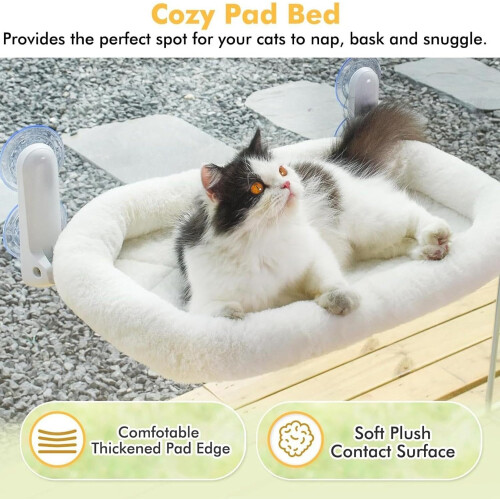 Cat Bed Window Foldable Hammock With Strong Suction Cups Space Saving Bed For Home And Kittens 1