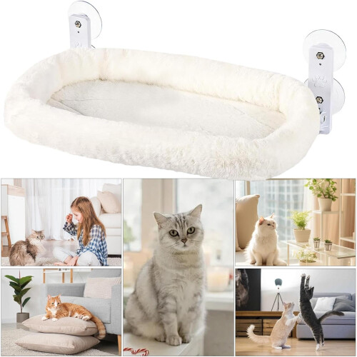 Cat Bed Window Foldable Hammock With Strong Suction Cups Space Saving Bed For Home And Kittens 2