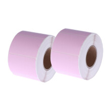 2 Rolls of Thermal Paper Postal Labels Adhesive Labels Thermal Packaging Sticky Printable Address Labels Labels for Envelopes Pink