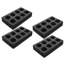 Foam Beverage Carrier Tray 4Piece Set, Portable Drink Holder For Takeout Cups, Food Service, Reusable Cup Stand