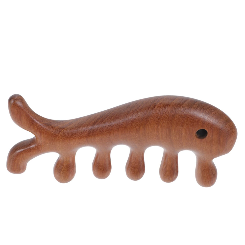 Unisex Wooden Comb For Scalp Massage, Coarsetoothed For Gentle Massage, Made Of Wood