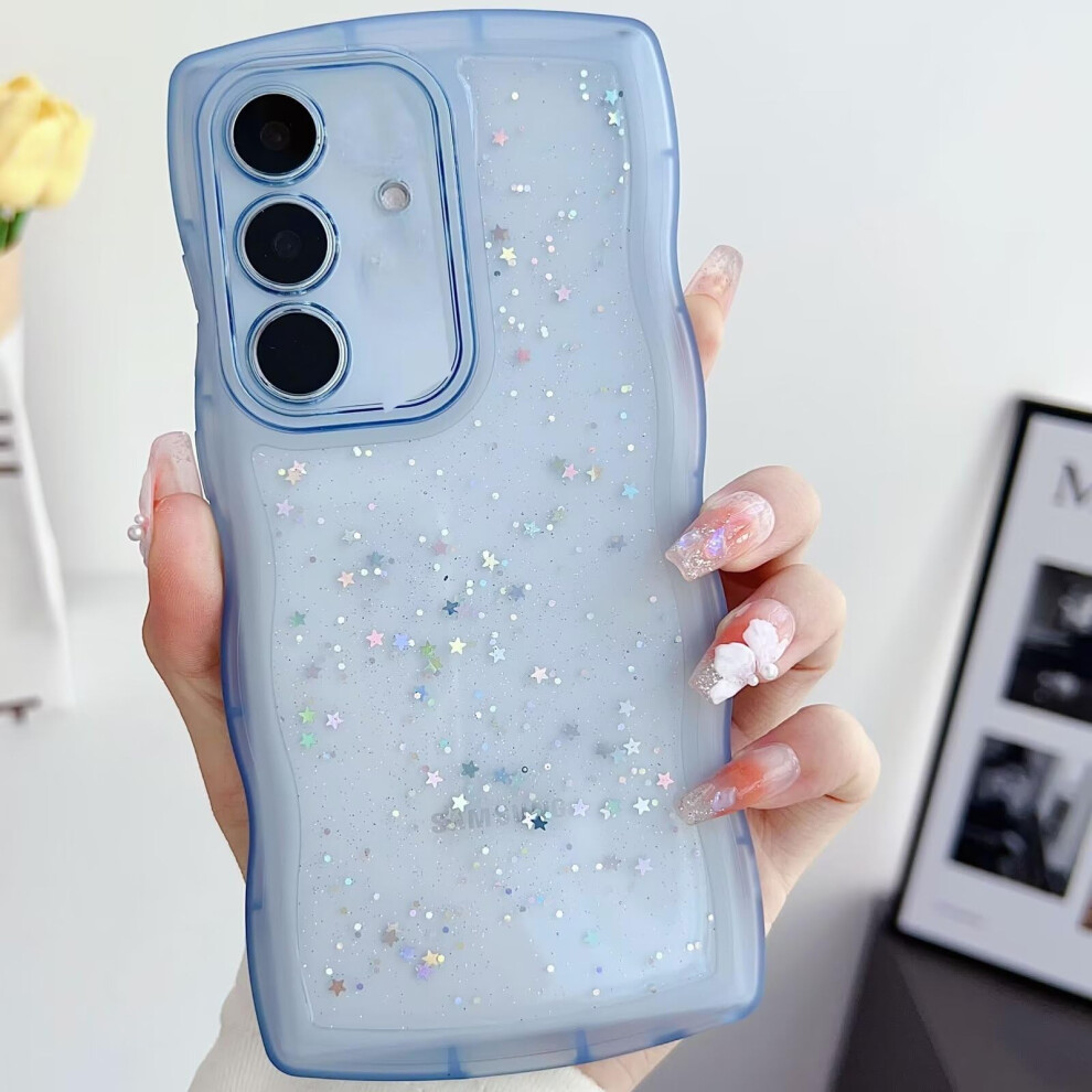 Nadoli Glitter Case For Samsung Galaxy A52 4G/5G/A52s, Cute Curly Waves Frame 9412369054647