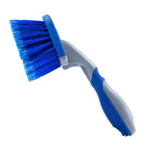 Car Wheel Brush Soft Nylon Bristles, Blue Short Brush, Rim Cleaner, MultiSurface Wheel Detailing Tool For Cars
