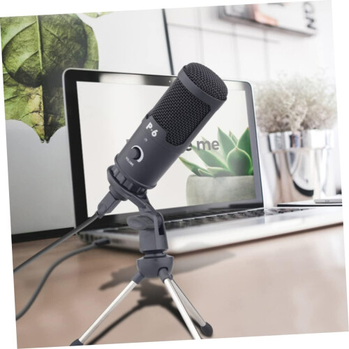 USB Condenser Microphone for Computer Recording with Table Tripod, Ideal for Gaming, Video Chat, and Singing. 1