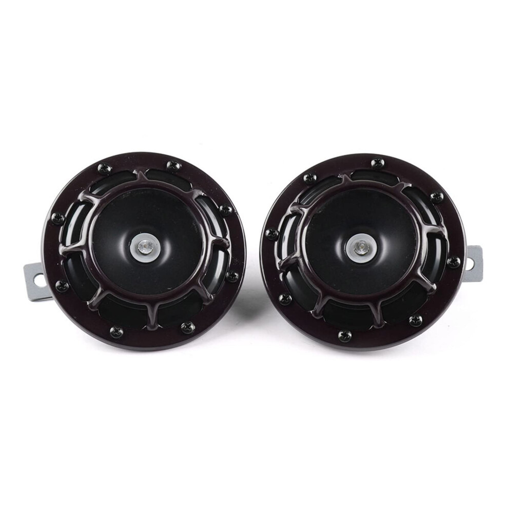 12V Twin Trumpet Car Horn Kit Dual Tone Loud Horn With Durable Bracket For Cars And Trucks 9382693800077