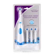 Waterproof Rotary Rechargeable Toothbrush Family Pack With 4 Replacement Heads Battery Powered Electric Toothbrush