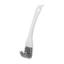 Scrubber Brush Stove Grill Cleaner White 16x3.5x3 Cm Metal Edge Cleaning Tool For Oven Fryer Barbecue