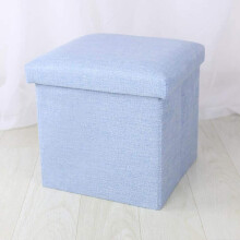 Ottoman with storage, footstool, seat cube, foldable design (15x15x15inch)