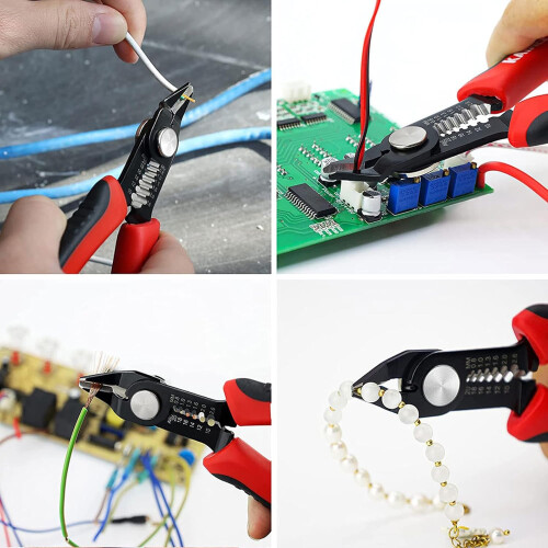 Wire Stripping Pliers Performance Adjustable Crimping For Quick And Easy Cable  DIY Electronics Tool 2