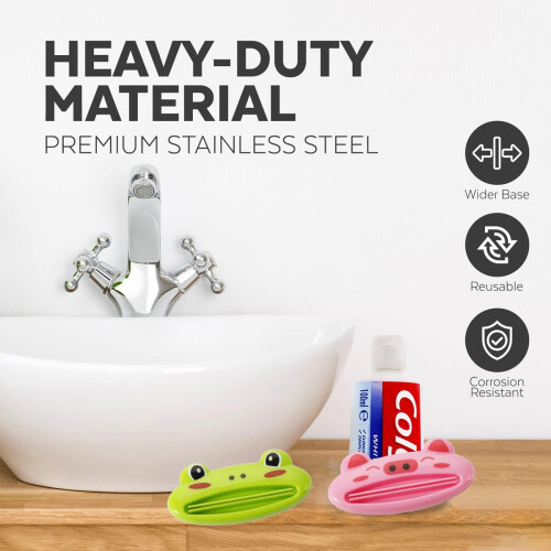 Cartoon Toothpaste Squeezer, High-quality Plastic For Effective Paste Extraction And Versatile Use, Reduces Waste In Kitchen Or Bathroom 2