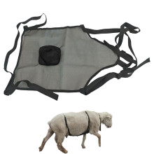 Goat Breeding Control Apron with Adjustable Straps, Breathable AntiBreeding Protection for Sheep and Goats, Black