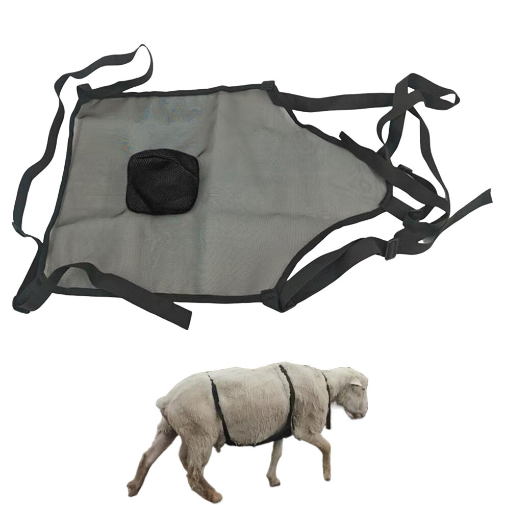 Goat Breeding Control Apron With Adjustable Straps, Breathable Antibreeding Protection For Sheep And Goats, Black 9174973471738
