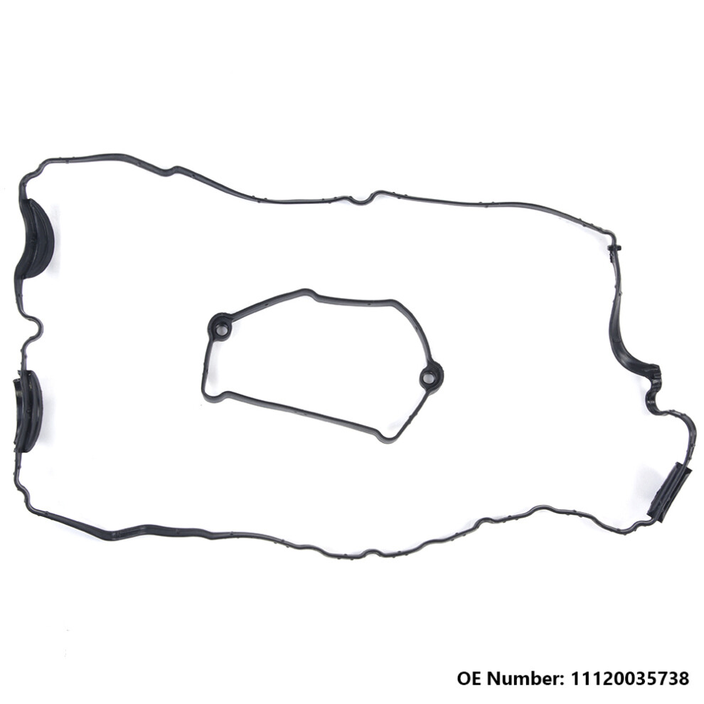 Engine Sealing Gasket For Bmw N46n, Valve Cover Gasket Corrosion Resistance High Temperature Resistance Durable Rubber Material Perfect Fit Oe 9176269140038