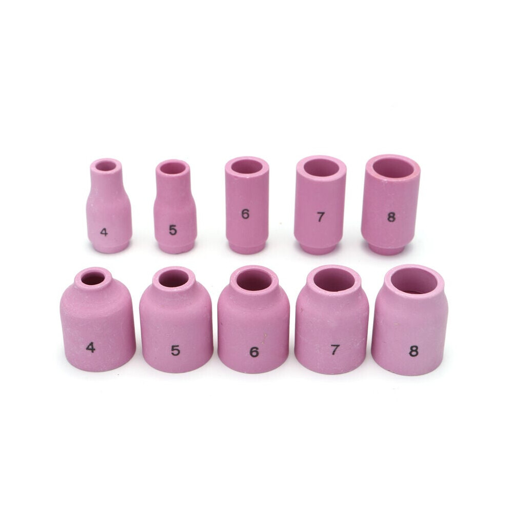 Tig Welding Torch Accessories, Transparent Shield Cup Ensures Seamless Installation & Copper Material Electrode Clip Ensures Good Conductivity, 9128293338172