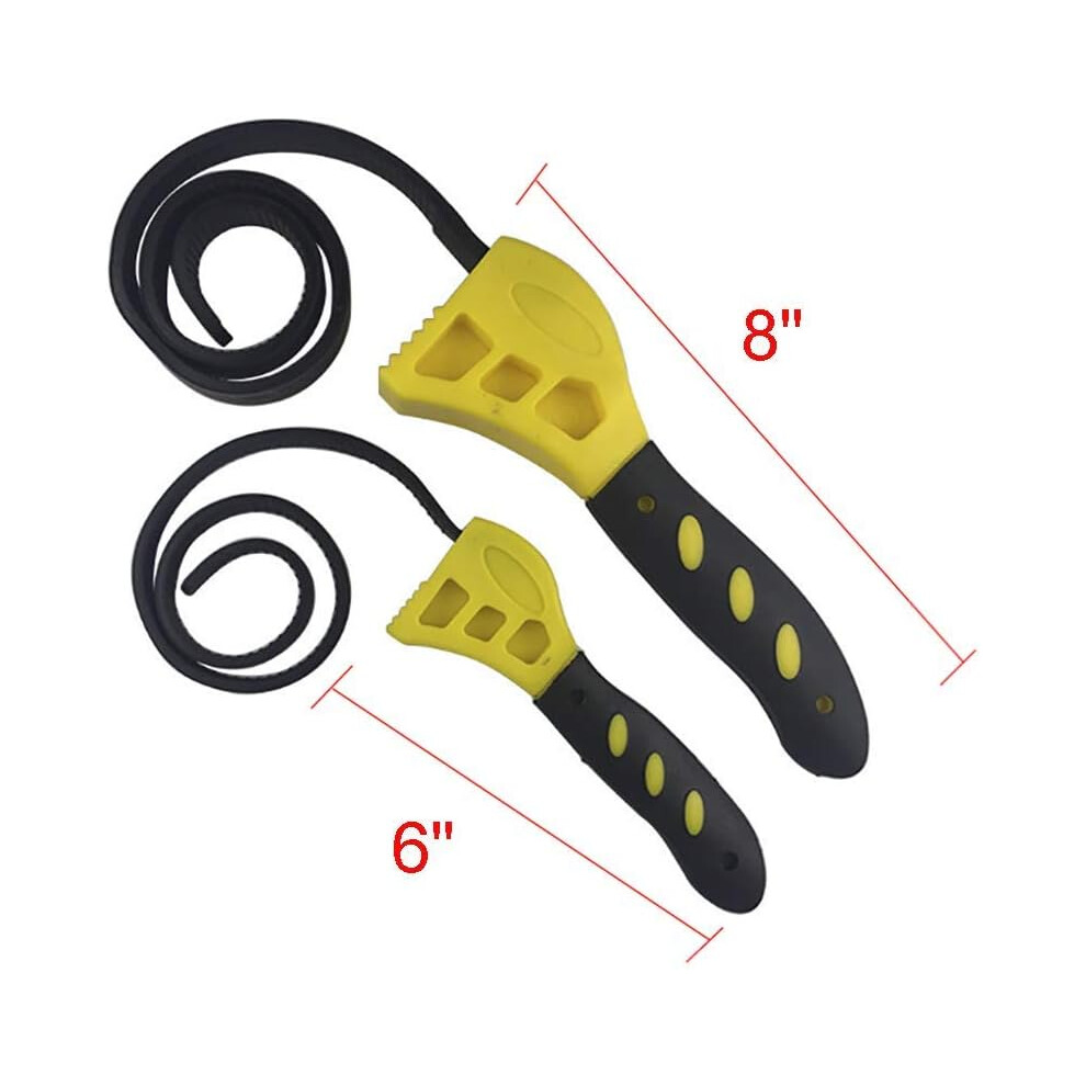 Multifunctional Wrench Tools, Strap Wrench With Protective Rubber Material For Wide Application In Plumbing, Mechanics And Household Use, Ergonomic 9128293338455