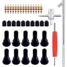 Válvula de alta resistência com ampla faixa de temperatura, design compacto e conjunto completo de ferramentas para diversos veículos, incluindo